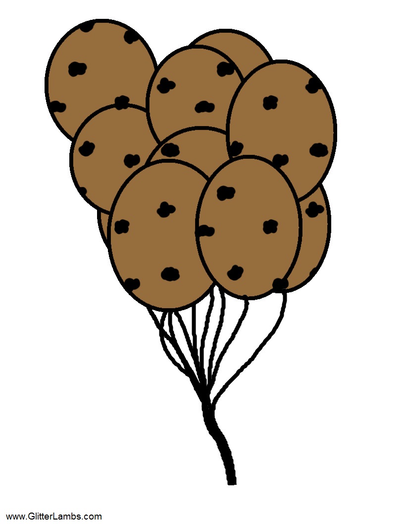 Chocolate Chip Cookie Printable Template